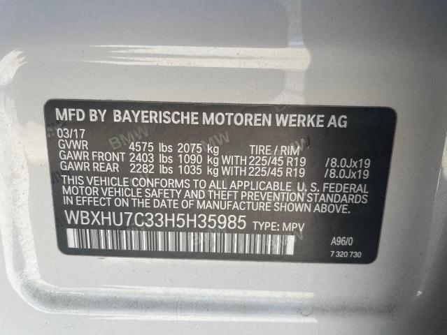WBXHU7C33H5H35985 BMW X1 Sdrive28i