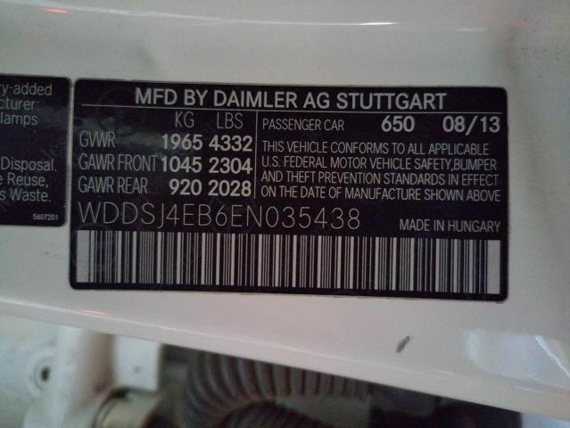 WDDSJ4EB6EN035438 Mercedes-Benz CLA 250