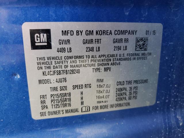 KL4CJFSB7FB128240 Buick Encore Convenience