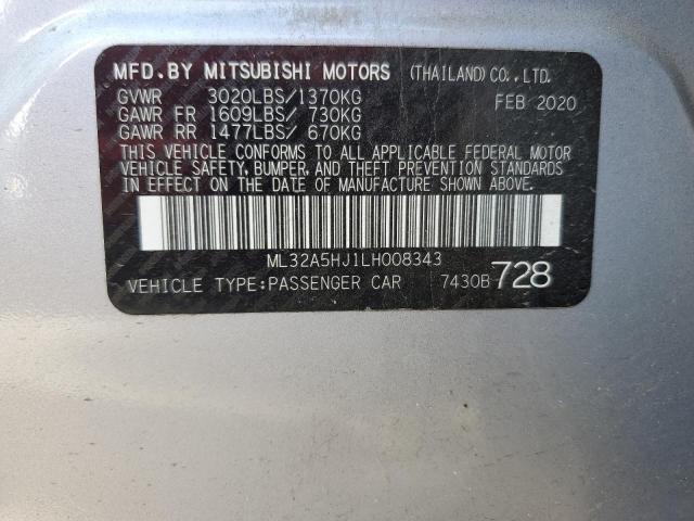 2020 MITSUBISHI MIRAGE LE ML32A5HJ1LH008343