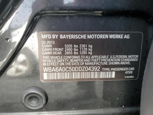 VIN WBA6A0C50DDZ04392 2013 BMW 6 Series, 640 I no.12