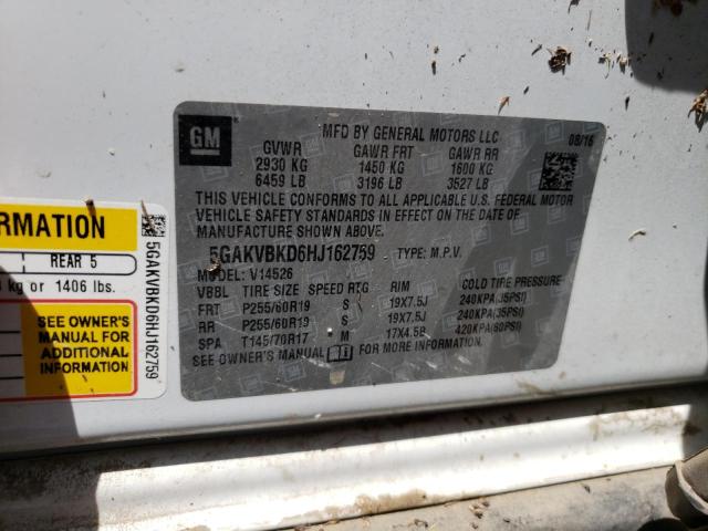 5GAKVBKD6HJ162759 Buick Enclave