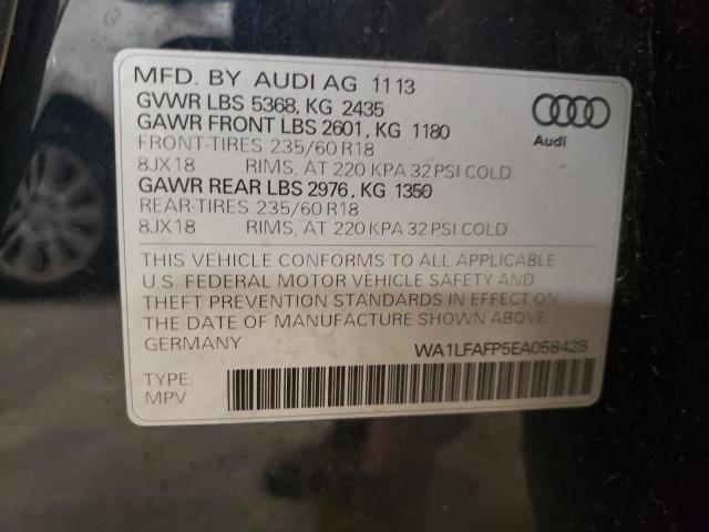 VIN WA1LFAFP5EA058428 2014 Audi Q5, Premium Plus no.13