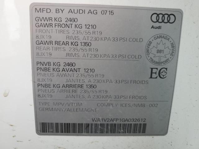 2016 AUDI Q5 TECHNIK - WA1V2AFP1GA032612
