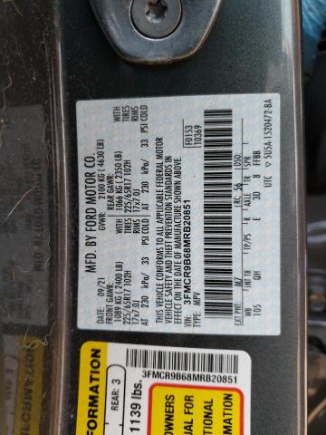 3FMCR9B68MRB20851 Ford Bronco Sport Big Bend