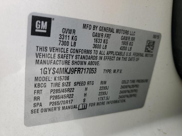 1GYS4MKJ9FR717053 Cadillac Escalade Luxury