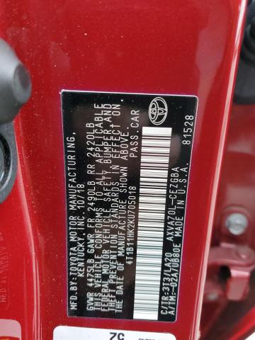 2019 TOYOTA CAMRY L/LE - 4T1B11HK2KU705018