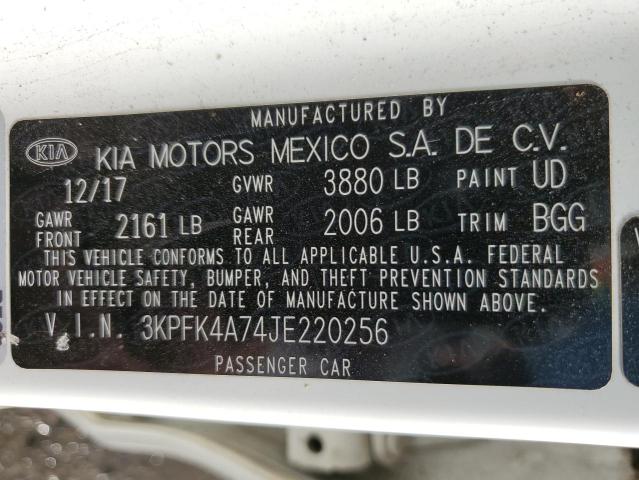 3KPFK4A74JE220256 KIA FORTE LX