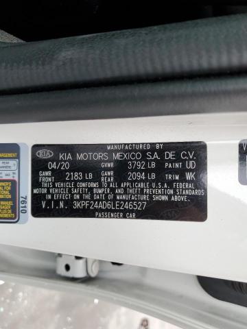 3KPF24AD6LE246527 KIA FORTE FE