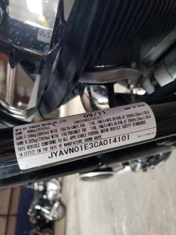 2012 YAMAHA XVS950 A JYAVN01E3CA014101