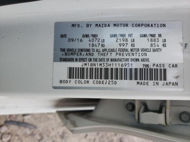 JM1BN1M33H1116951 Mazda 3 Grand Touring