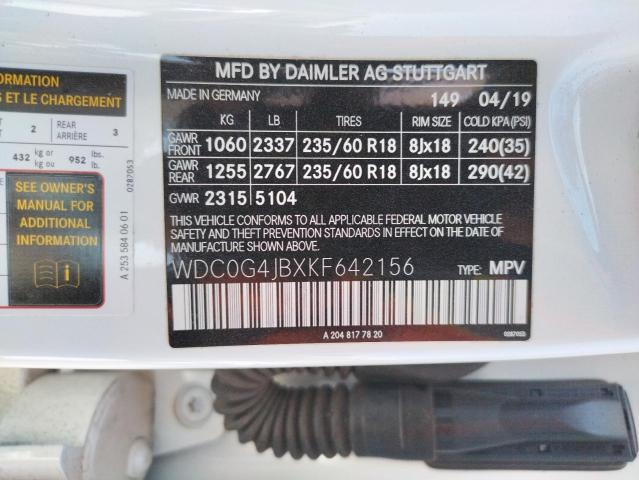 WDC0G4JBXKF642156 Mercedes-Benz GLC 300