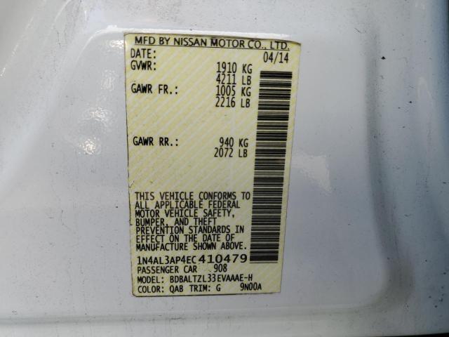 1N4AL3AP4EC410479 Nissan ALTIMA 2.5