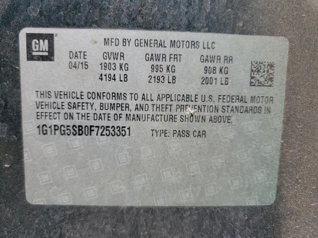 2015 CHEVROLET CRUZE LTZ - 1G1PG5SB0F7253351
