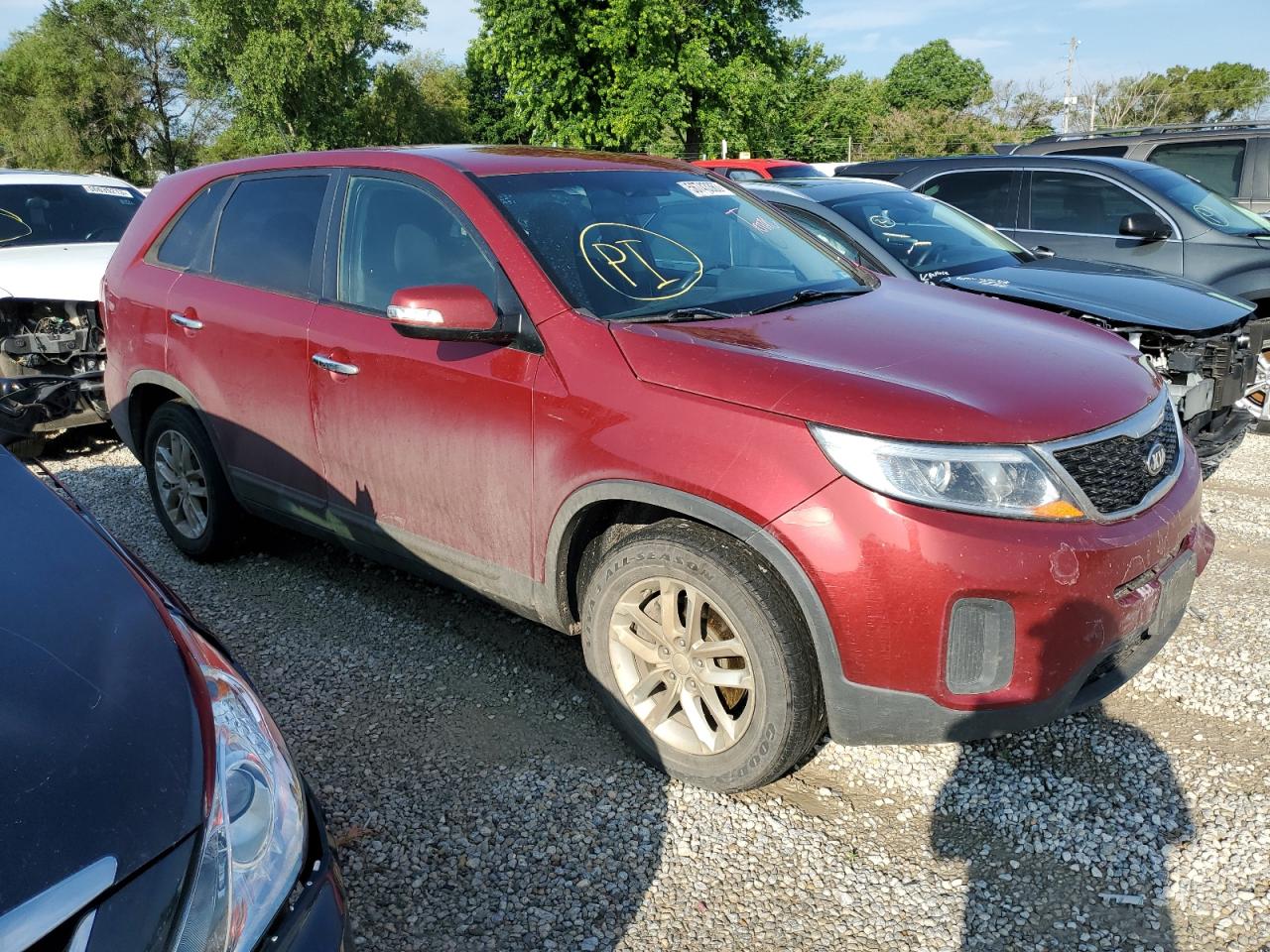 5XYKT3A67EG535834 2014 Kia Sorento Lx