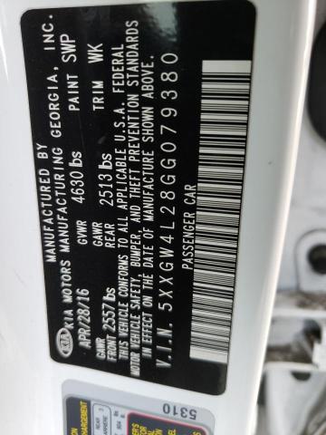 5XXGW4L28GG079380 KIA OPTIMA SX