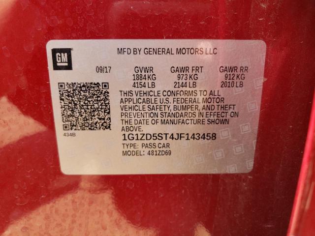 2018 CHEVROLET MALIBU 4D - 1G1ZD5ST4JF143458