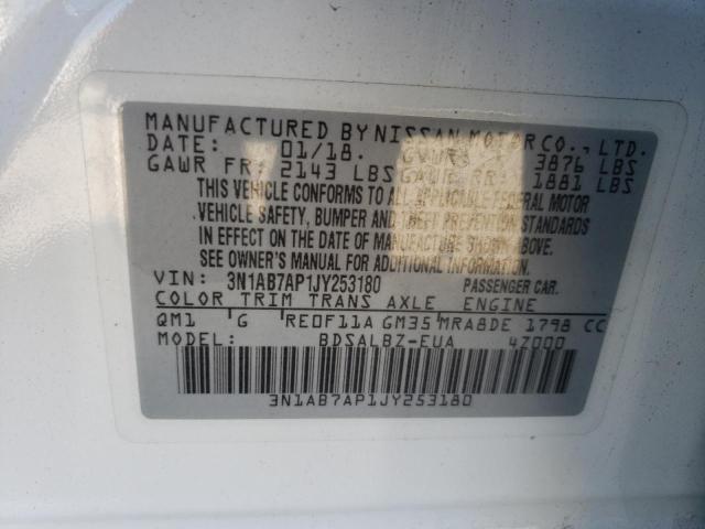 3N1AB7AP1JY253180 Nissan SENTRA S