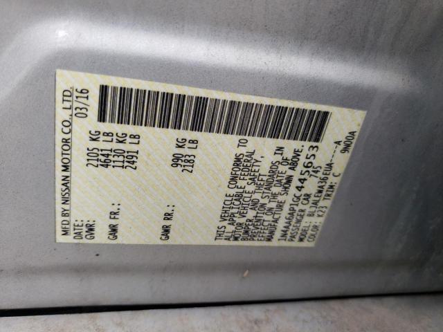 2016 NISSAN MAXIMA 1N4AA6AP1GC445653