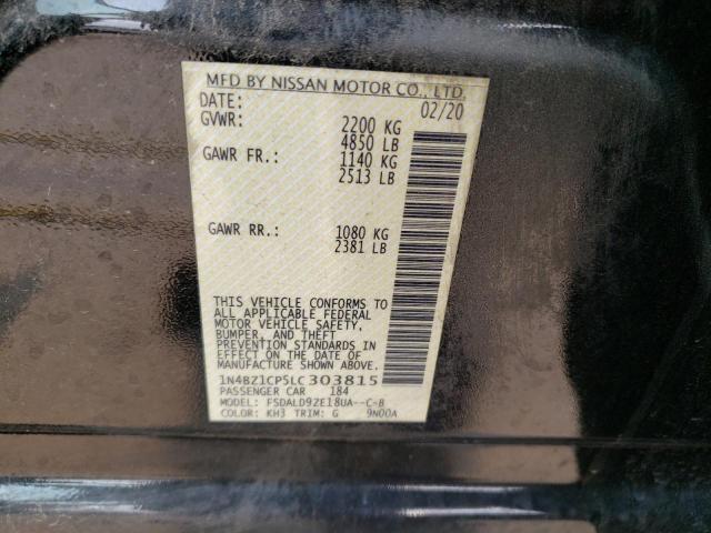 2020 NISSAN LEAF SV PL - 1N4BZ1CP5LC303815