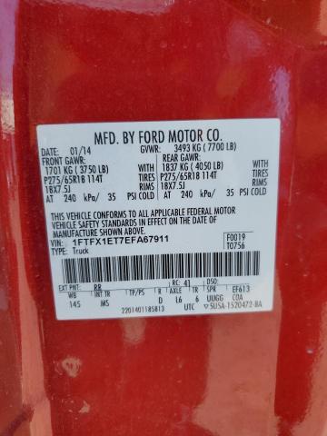 1FTFX1ET7EFA67911 Ford F150 Super Cab