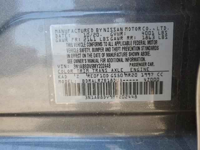 3N1AB8DV9MY202448 Nissan SENTRA SR