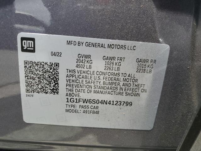 2022 CHEVROLET BOLT EV 1L 1G1FW6S04N4123799