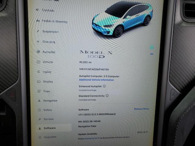 5YJXCAE29JF142730 Tesla MODEL X