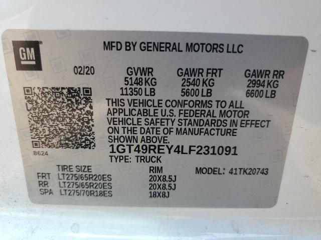 1GT49REY4LF231091 GMC Sierra K2500 Denali
