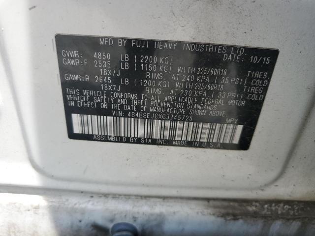 4S4BSEJCXG3245725 Subaru Outback 3.6r Limited