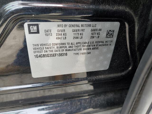 1G4GB5G35EF138316 Buick Lacrosse