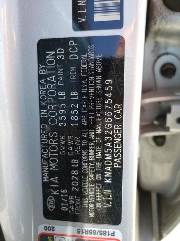 KNADM5A32G6675459 KIA RIO LX