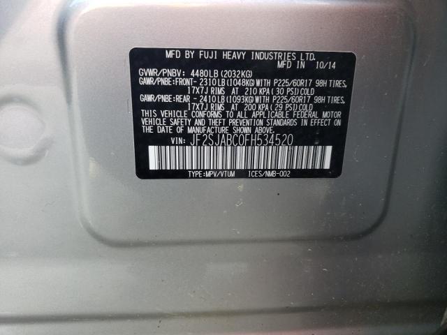 JF2SJABC0FH534520 Subaru Forester 2.5i