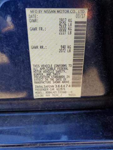 1N4AL3AP2HN344474 Nissan ALTIMA 2.5