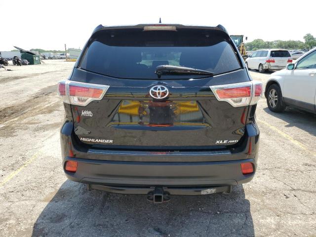 VIN 5TDJKRFH7ES055503 2014 Toyota Highlander, Xle no.6