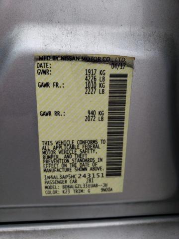 1N4AL3AP5HC243151 Nissan ALTIMA 2.5