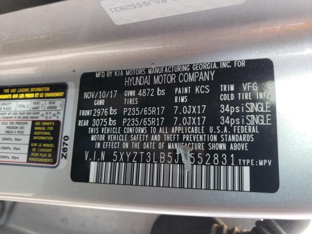 5XYZT3LB5JG552831 Hyundai SANTA FE SPORT