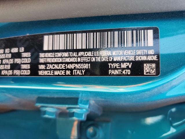 2022 JEEP RENEGADE A - ZACNJDE14NPN55981
