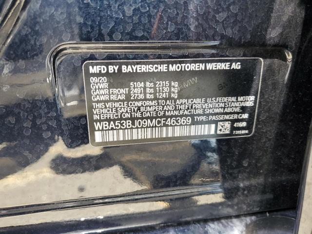 WBA53BJ09MCF46369 BMW 540 I