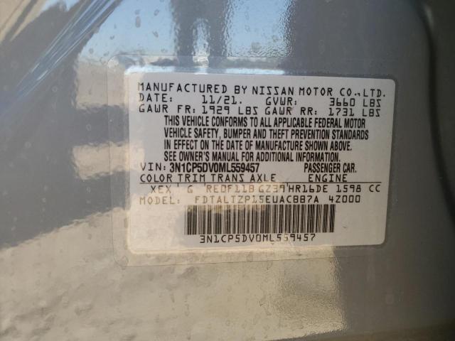3N1CP5DV0ML559457 Nissan KICKS SR