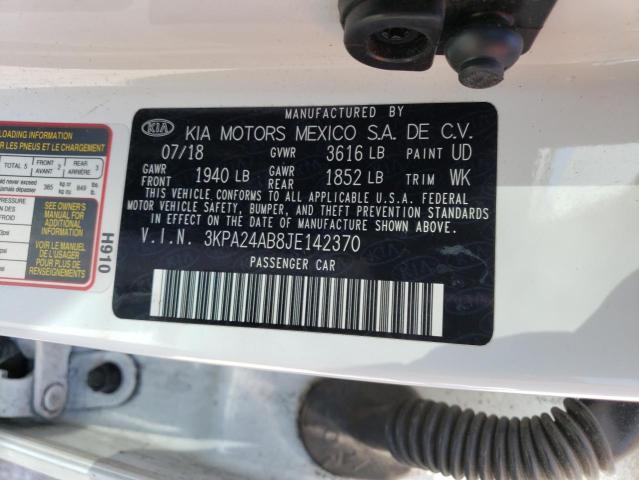 3KPA24AB8JE142370 KIA RIO LX