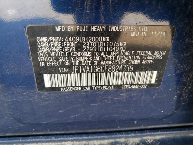 JF1VA1G60F8824339 Subaru Wrx Limited
