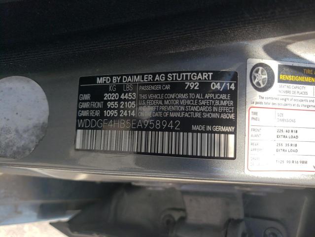WDDGF4HB5EA958942 Mercedes-Benz C 250
