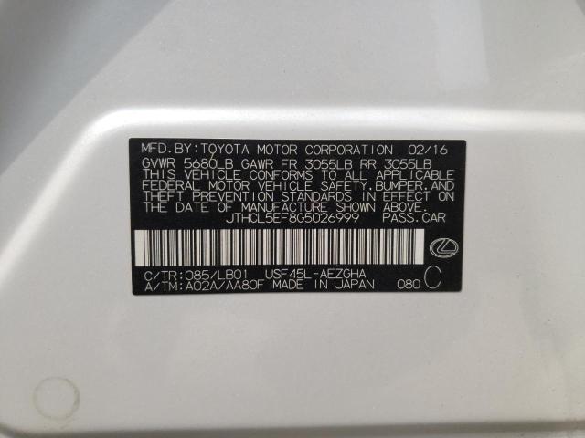 2016 LEXUS LS 460 - JTHCL5EF8G5026999