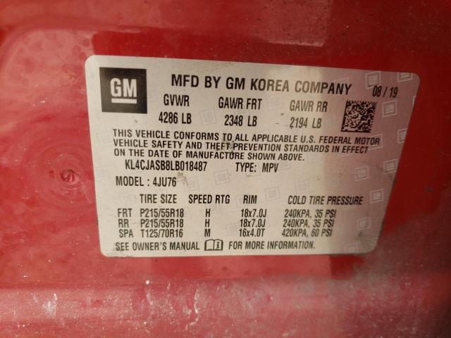 KL4CJASB8LB018487 2020 BUICK ENCORE, photo no. 14