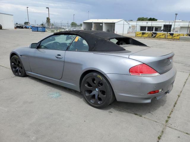 VIN: WBAEK73425B326124 Auction: COPART Lot: 54729843 Location: CA - SO SACRAMENTO WBAEK73425B326124 BMW 6 SERIES 2005 GRAY Photo 2