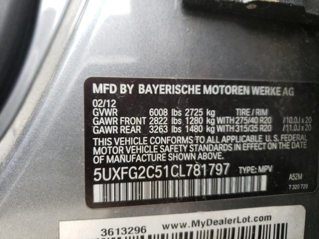 5UXFG2C51CL781797 2012 BMW X6, photo no. 13