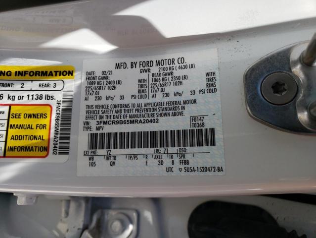 3FMCR9B65MRA20402 Ford Bronco Sport Big Bend