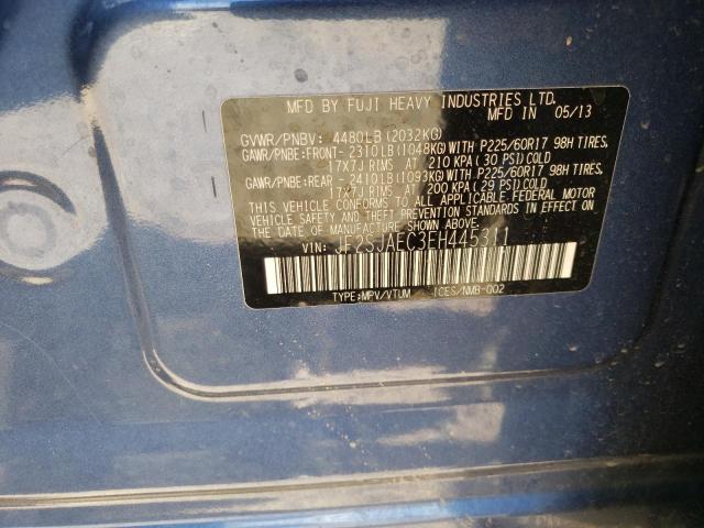 JF2SJAEC3EH445311 Subaru Forester 2.5i Premium