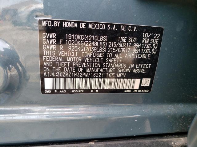 3CZRZ1H32PM716224 Honda HR-V LX
